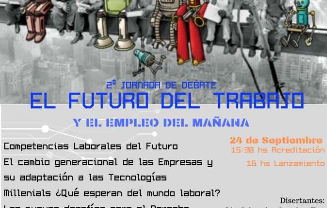 Realizarán jornada sobre empleo, nuevas tecnologías y mercado laboral
