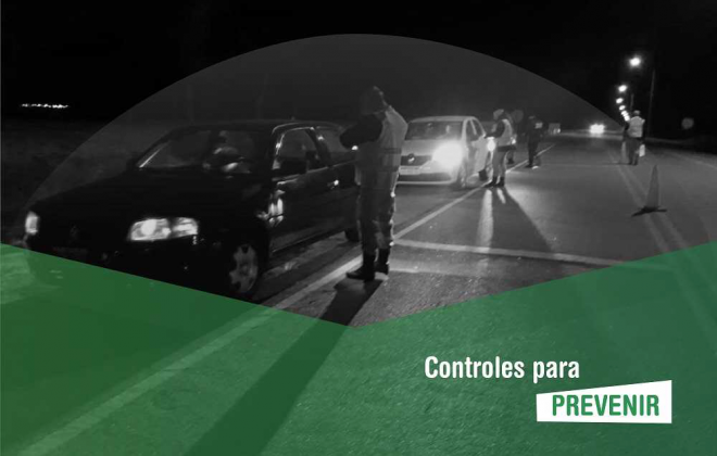Controles de nocturnidad y tránsito en distintos puntos de la provincia