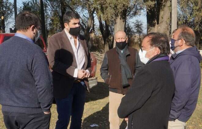 Funcionarios provinciales en Larroudé y Puesto Caminero Fortín Pampa