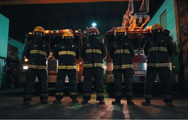 Autoridades de Seguridad visitaron el Cuerpo de Bomberos Policiales por su 75 Aniversario