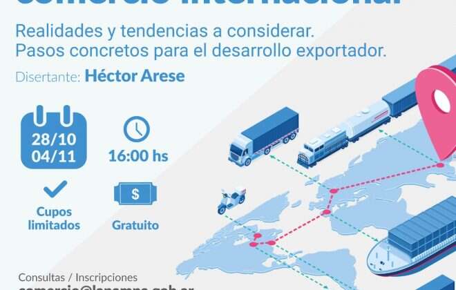 Producción anunció jornada sobre comercio internacional en el escenario mundial actual
