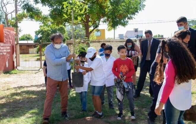 “Plantamos memoria”, en la Escuela 25