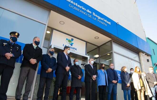 Ziliotto inauguró la nueva sede del Ministerio de Seguridad en General Pico