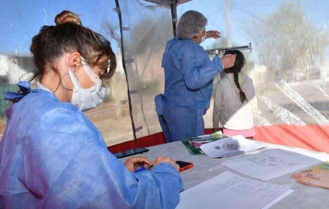 Instalan un “Corredor de la Salud” en la posta del Barrio Matadero