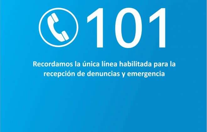 El 101 es la única línea registrada para recibir denuncias
