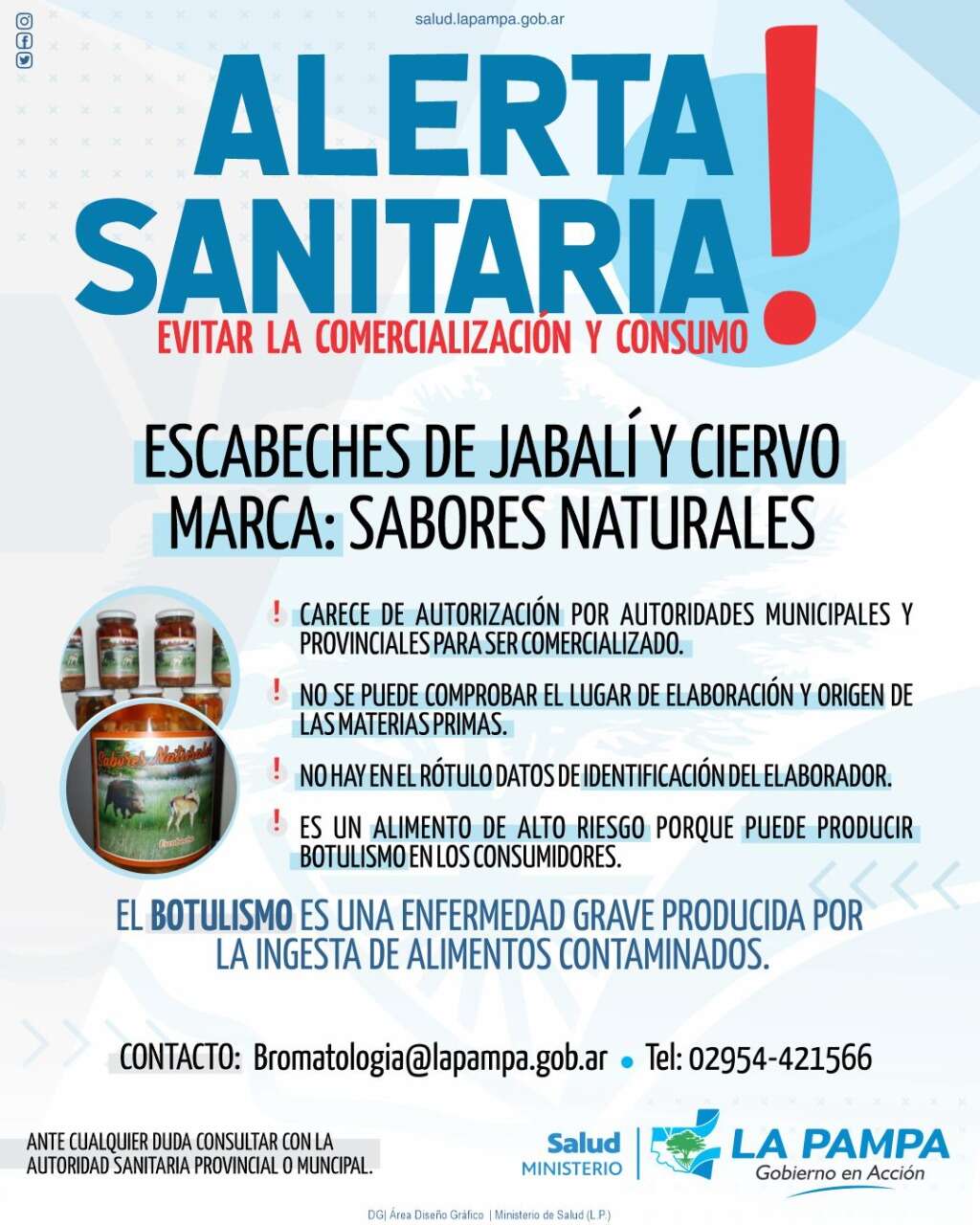 Alertan sobre la elaboración y venta de una marca de escabeches