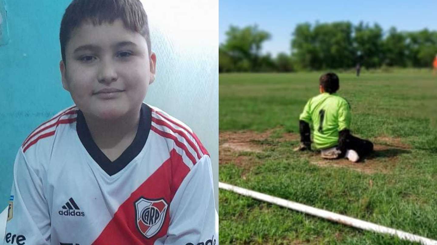 Bautista tiene 12 años y ataja de rodillas por una enfermedad: “Mi sueño es conocer a Franco Armani”â£