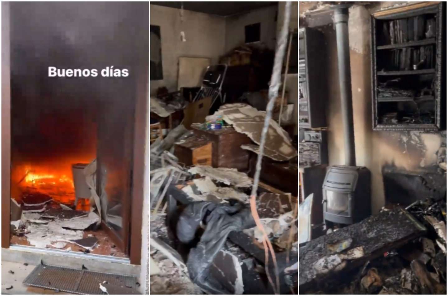 Miguel Herrán, de “La casa de papel”, se largó a llorar al ver su hogar incendiándose