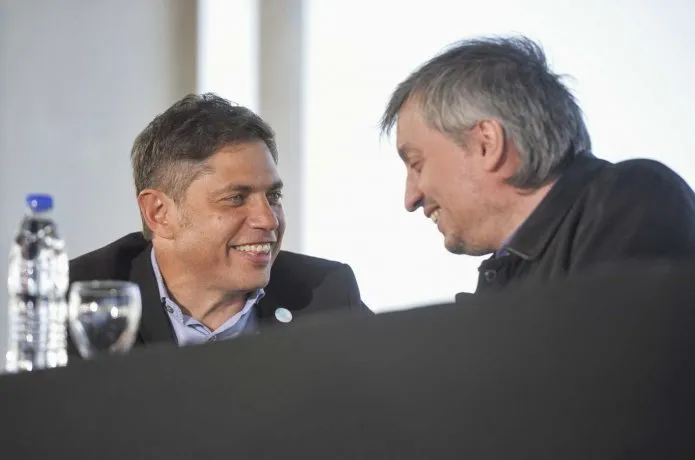 Axel Kicillof y Máximo Kirchner estuvieron presentes en el acto de Eva Perón