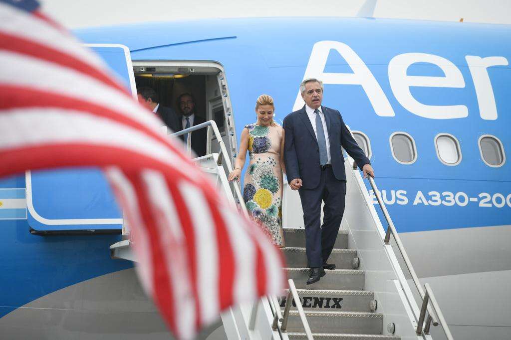 El presidente Alberto Fernández llegó a Los Ãngeles para participar de la Cumbre de las Américas