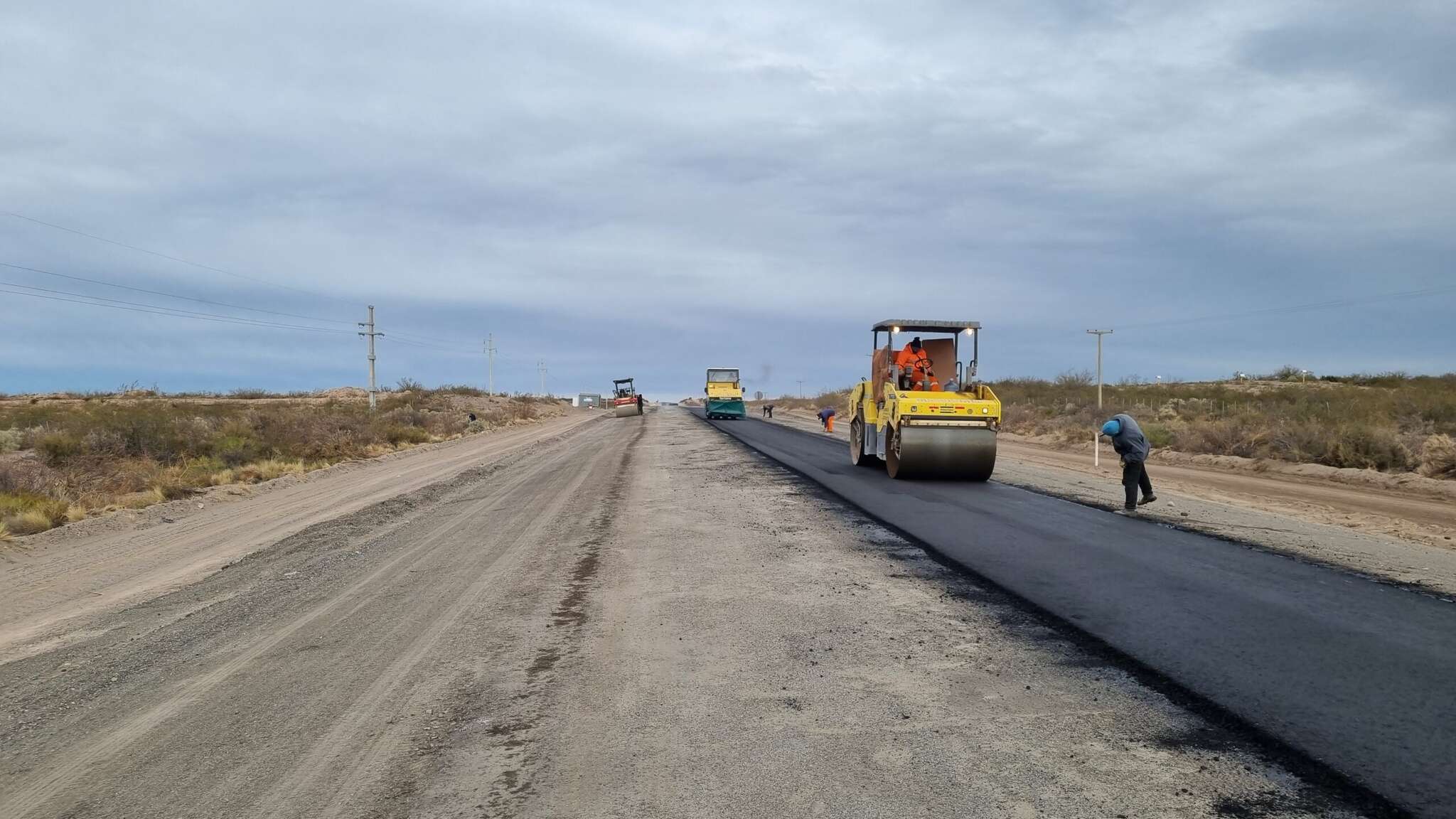 Avanza la obra de asfaltado de la RN 151