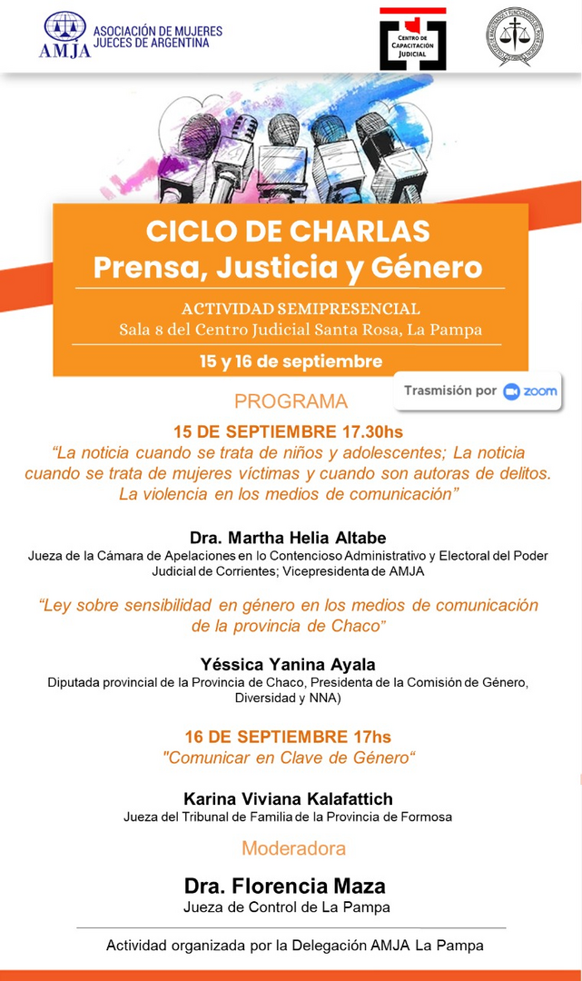 Ciclo de charlas sobre “Prensa, Justicia y Género”