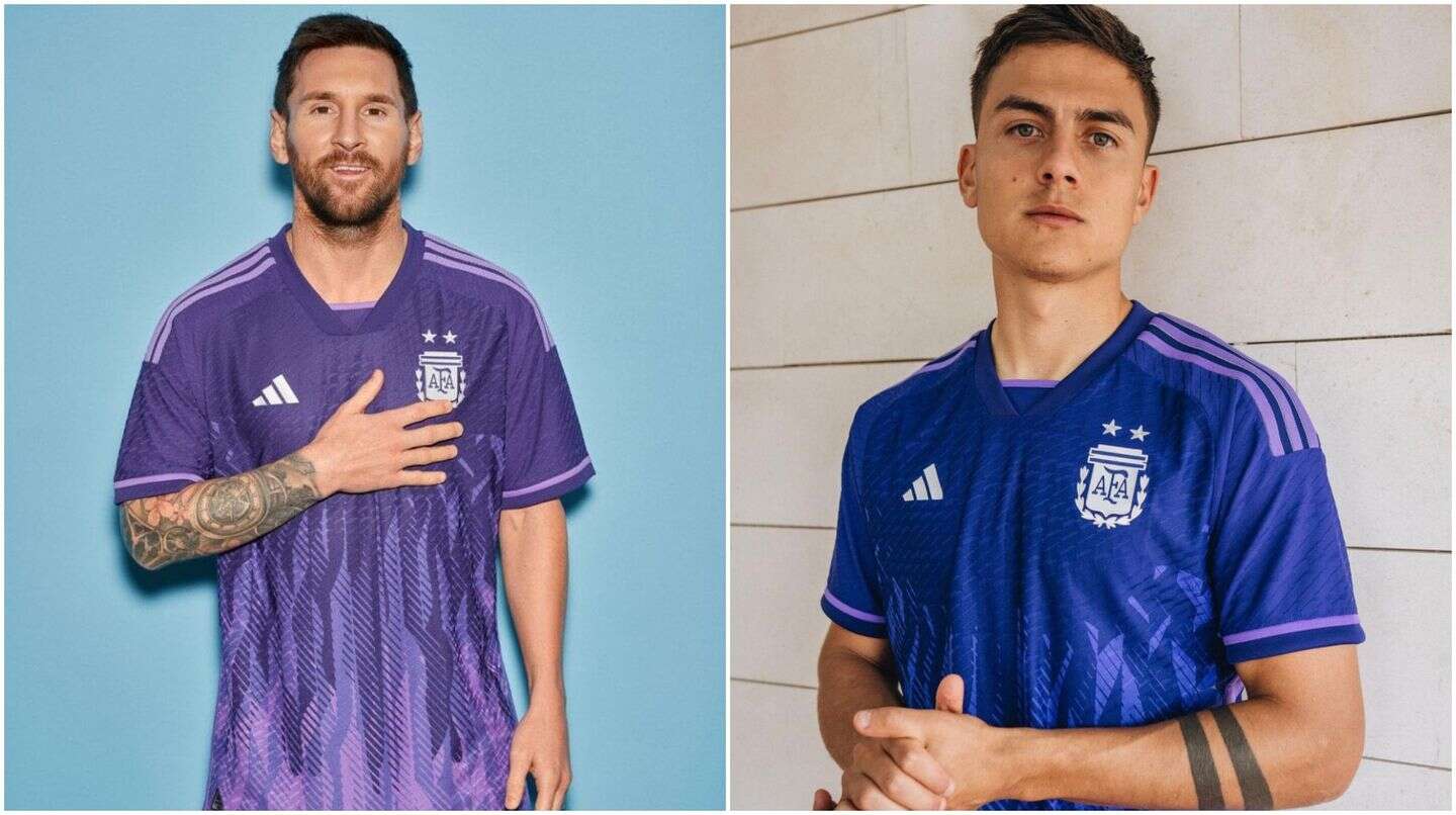 Se conoció la camiseta suplente de la Selección argentina para Qatar 2022