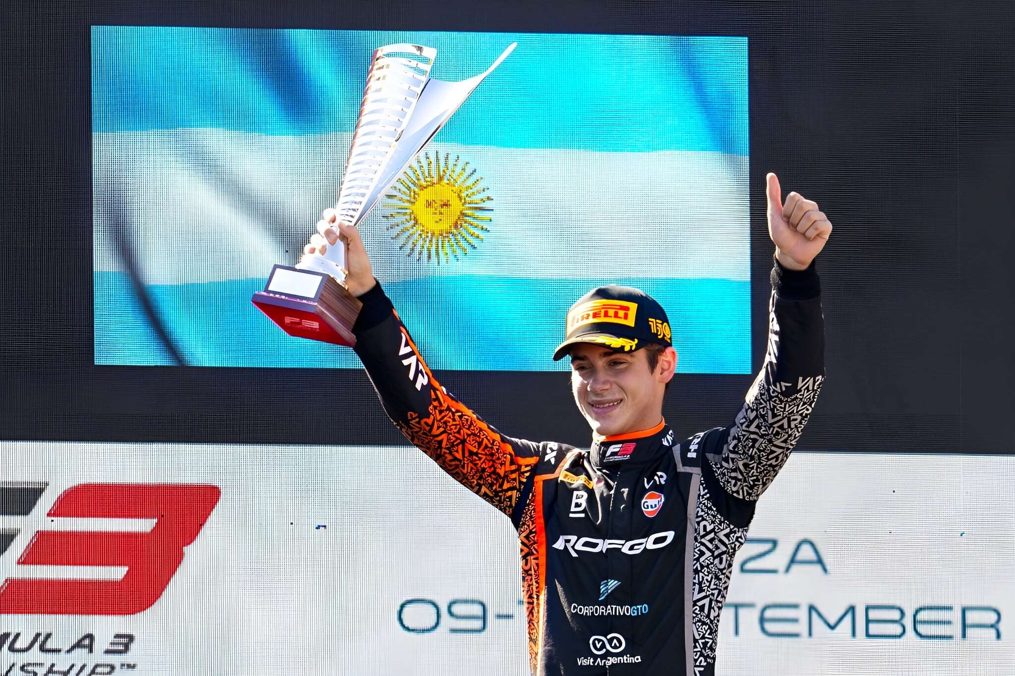 Fórmula 3: El argentino Franco Colapinto ganó la carrera sprint en Monza
