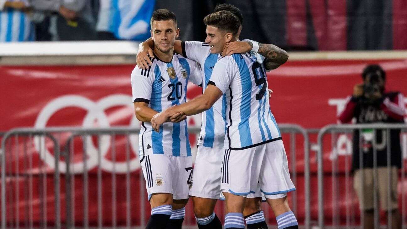 Argentina goleó a Jamaica en el último amistoso previo al Mundial