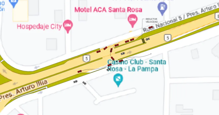 Santa Rosa: Vecinos de la ruta 5 presentaron un proyecto para solucionar los problemas de tránsito