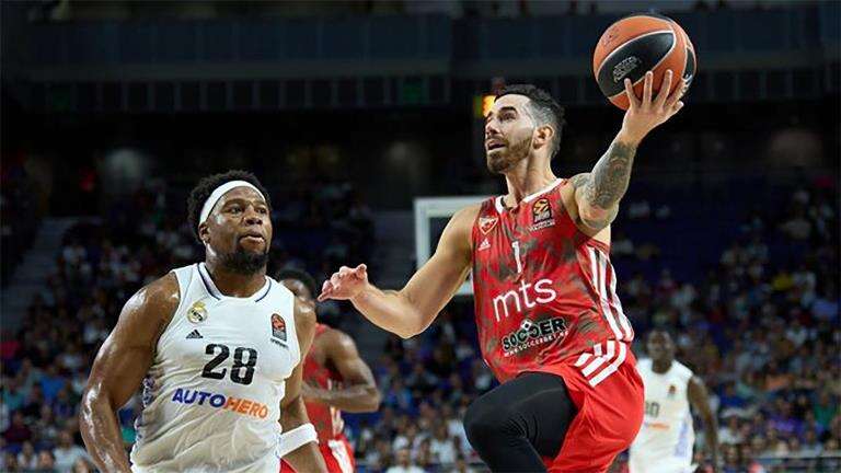 Básquetbol: Buen debut de Luca Vildoza en la Euroliga jugando para el Estrella Roja