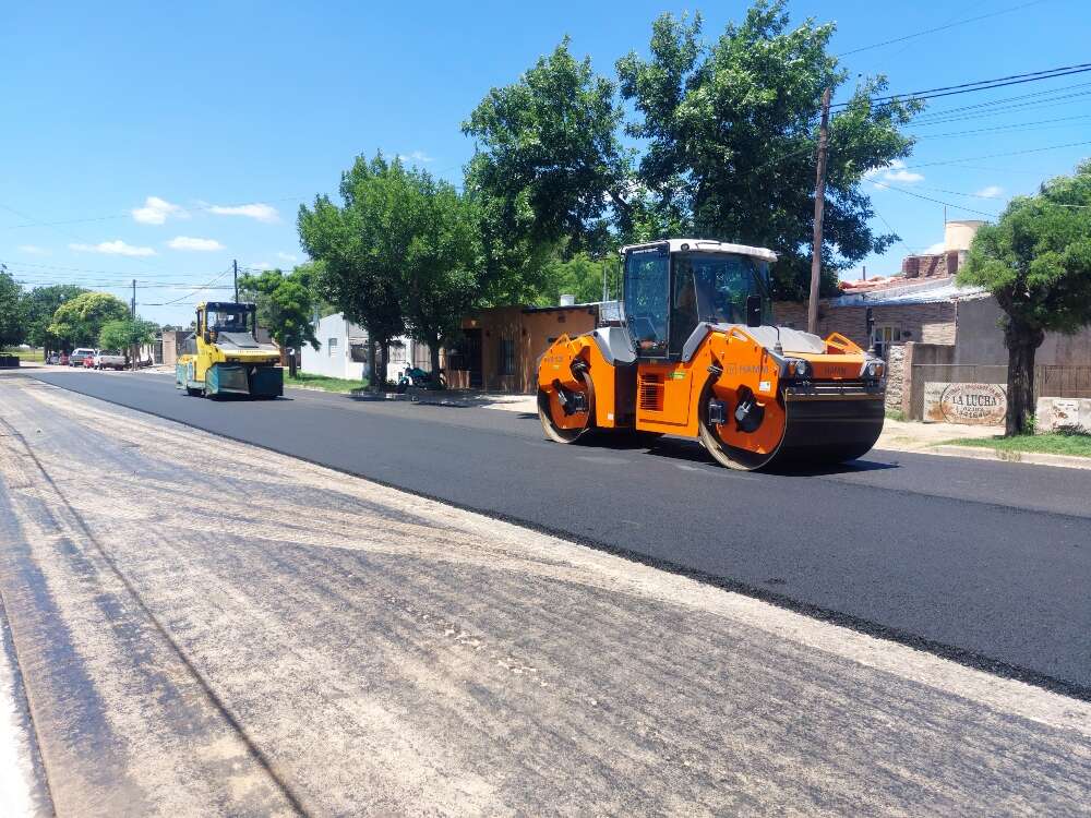 General Pico: programa de trabajo en obras de pavimentación