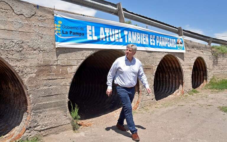 Algarrobo del Ãguila: Ziliotto se reunió con puesteros y acordó el inicio de los trabajos de limpieza en el cauce del río Atuel