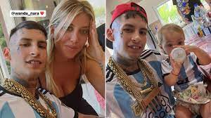 L-Gante miró el partido de Argentina y Croacia con Wanda Nara y Jamaica