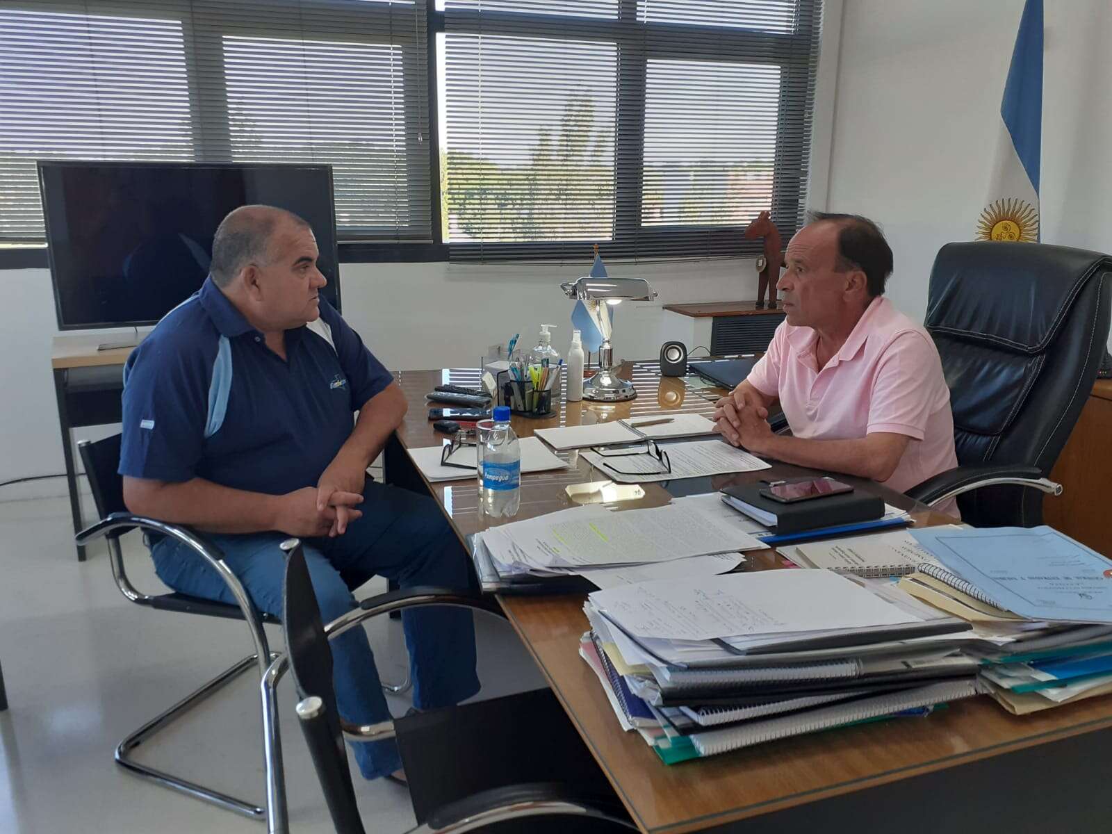 Seguridad y Bomberos Voluntarios tuvieron una reunión de trabajo