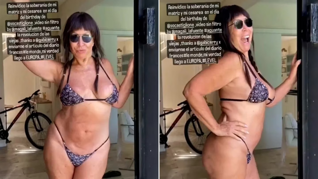 Moria Casán volvió a ser viral al mostrar en un video su cuerpo al natural: “Aguante la revolución de las viejas”