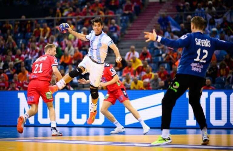 Handball: Los Gladiadores no pudieron ante Noruega, que los aplastó con autoridad