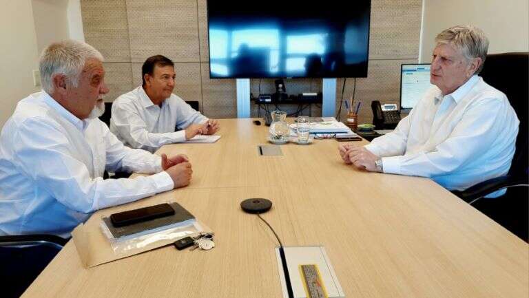 El gobernador Ziliotto y el intendente de Metileo analizaron obras en ejecución y proyectos