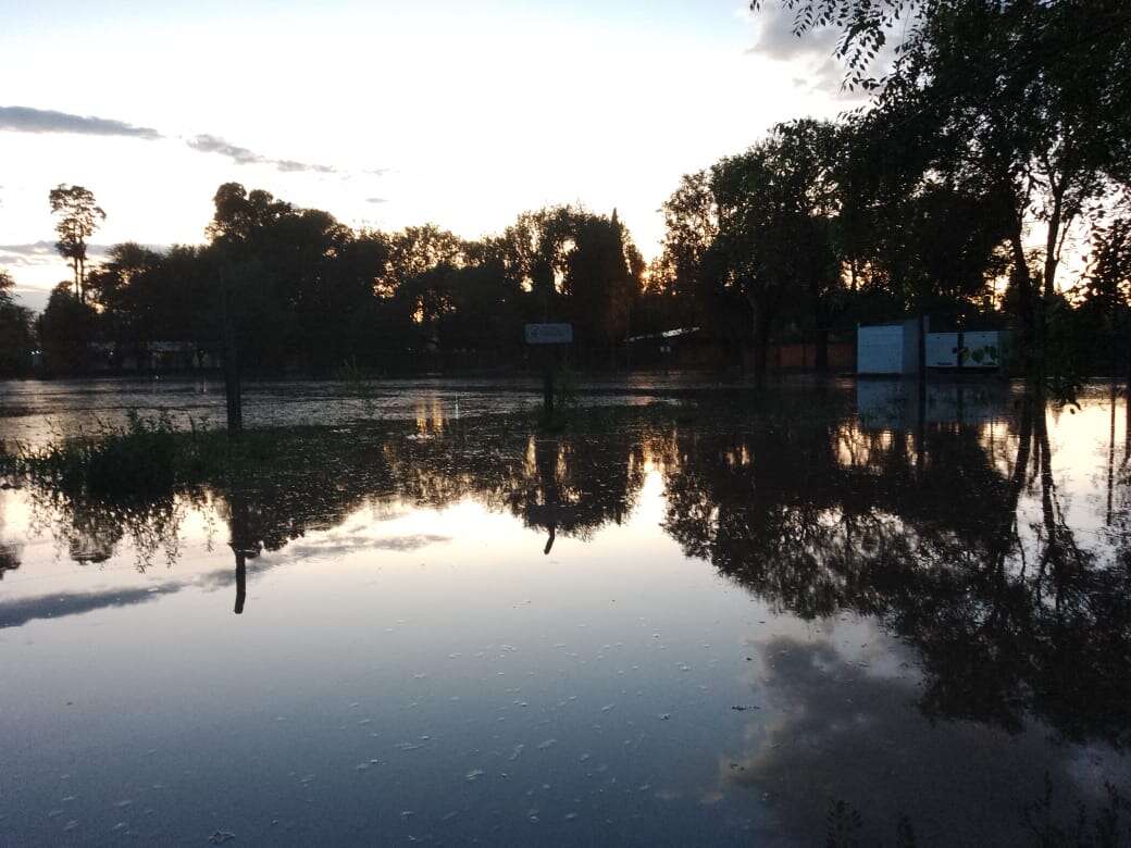 Por las lluvias se desbordó el cuenco del barrio Malvinas