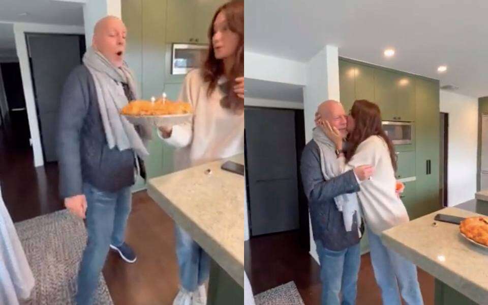 Demi Moore emocionadaÂ  con el el festejo de cumpleaños de Bruce Willis: “Te amo”