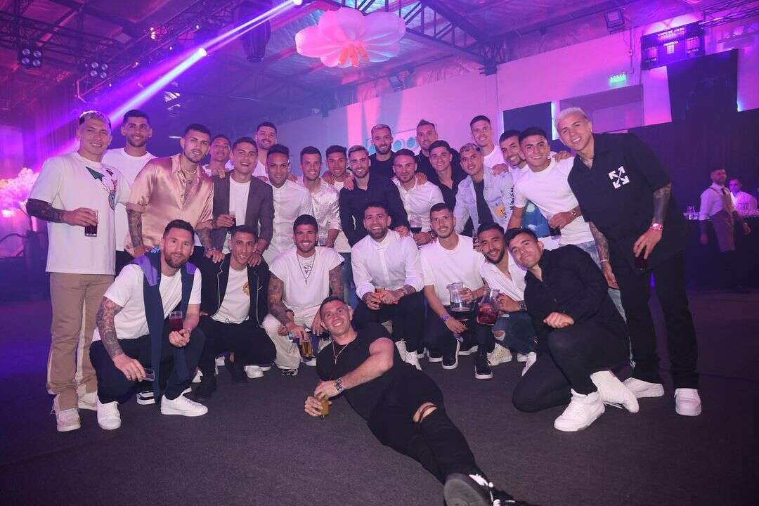 La “Scaloneta” tuvo su fiesta íntima para celebrar la copa del mundo