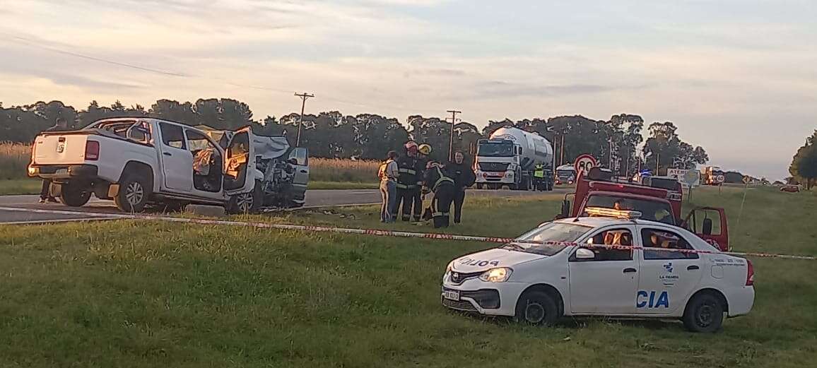 Otros tres muertos en un choque frontal en la Ruta Nacional 35, esta vez cerca de Santa Rosa