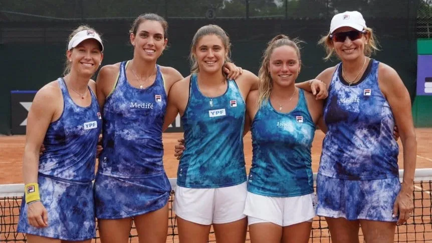 Tenis: Argentina avanzó a los playoffs de la Copa Billie Jean King