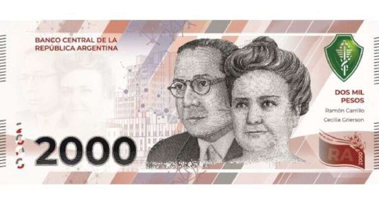 El BCRA puso en circulación el billete de $ 2.000