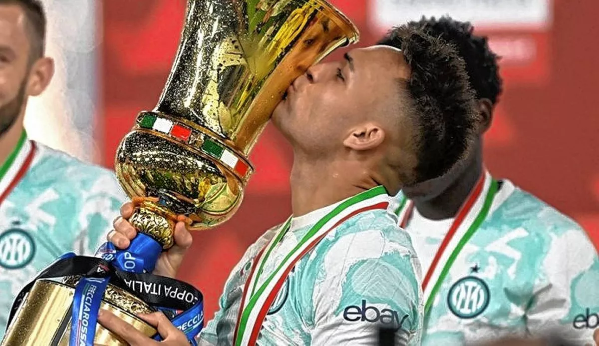 Fútbol: Lautaro Martínez hizo los dos goles para que el Inter de Milán gane la Copa de Italia