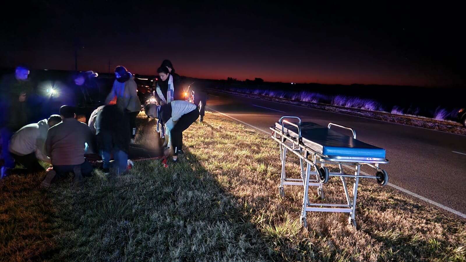 General Pico: Un joven se encuentra en estado grave luego de caer de un moto en la ruta provincial NÂº4