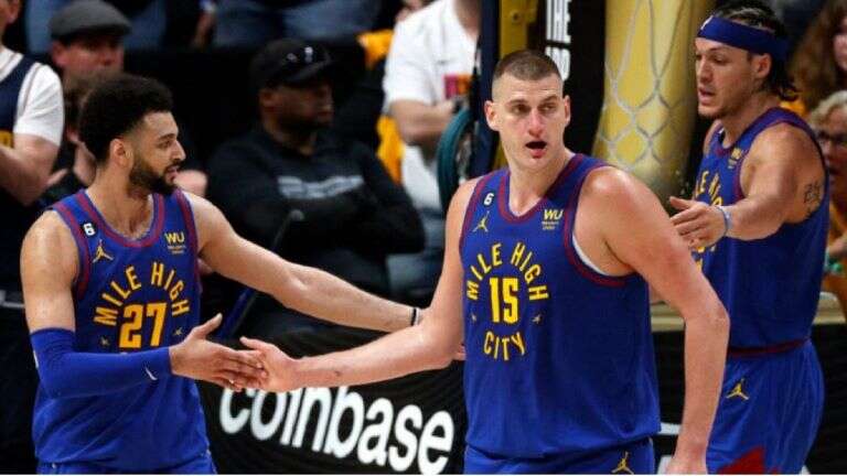Básquetbol: Denver Nuggets ganó ante Miami Heat y dio el primer golpe en las Finales de la NBA
