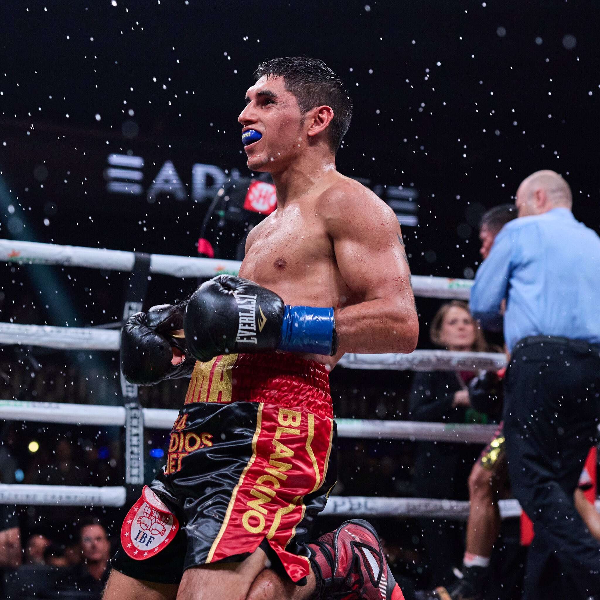 Boxeo: El Puma Martínez retuvo su título mundial por KO técnico