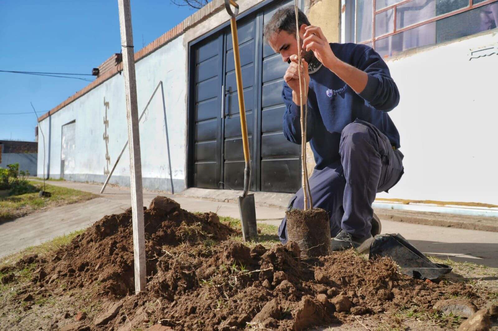 Santa Rosa: El municipio plantó 60 árboles en los BÂ° Néstor Kirchner y 26 de Septiembre