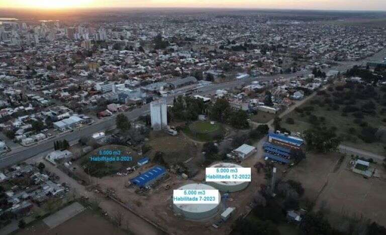 Santa Rosa: Las nuevas cisternas posibilitaron reparar el acueducto sin interrumpir el suministro
