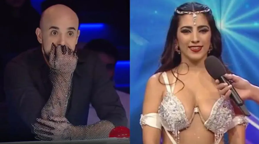 Â¿Se le fue la mano?: el fuerte piropo de Abel Pintos a una participante que bailó danza árabe en Got Talent Argentina