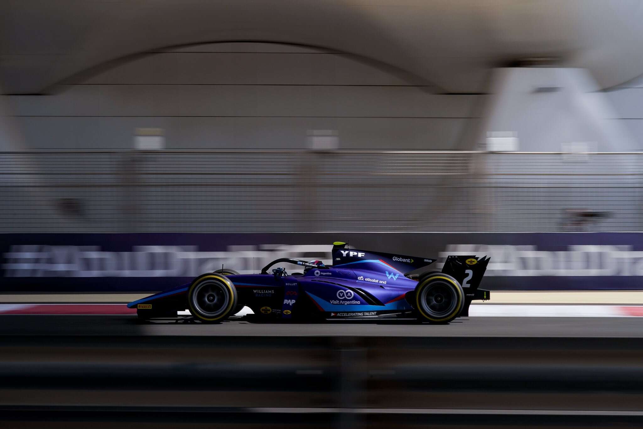 Fórmula 2: Franco Colapinto abandonó en Yas Marina