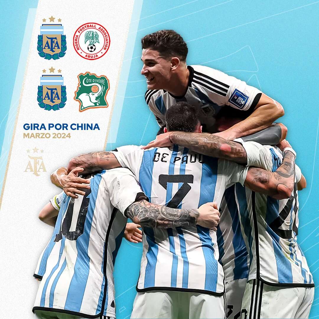 Fútbol: La Selección Argentina enfrentará a Nigeria y Costa de Marfil en los próximos amistosos