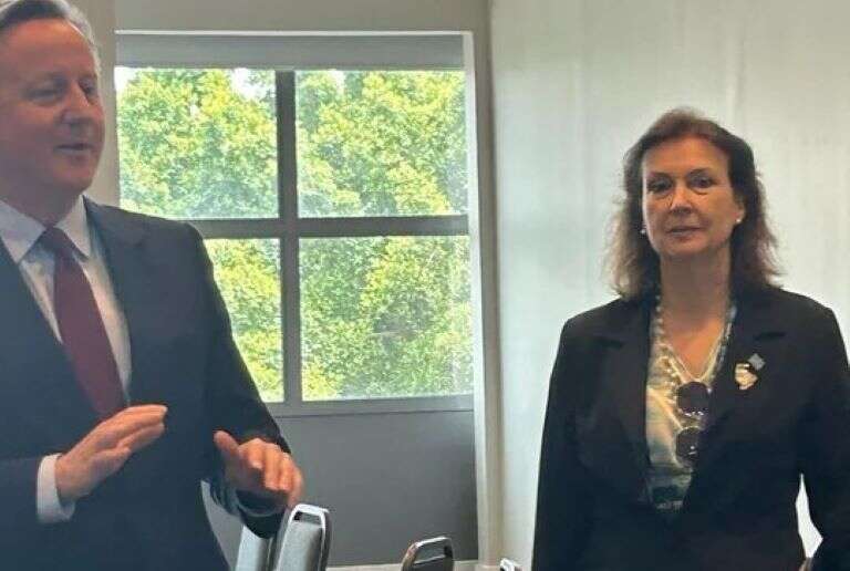 Malvinas: Cambio de estrategia, Mondino ratificó la soberanía de la islas frente a Cameron y condenó su visita