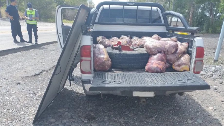 Quería pasar 400 kilos de carne de caballo de La Pampa a Neuquén y fue detenido