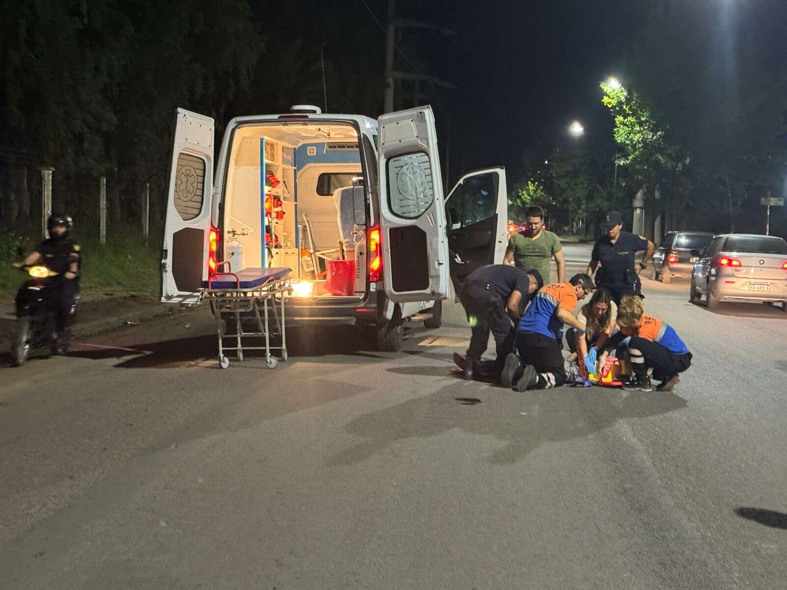 General Pico: Se cayó de una moto alcoholizado y lo dejaron abandonado