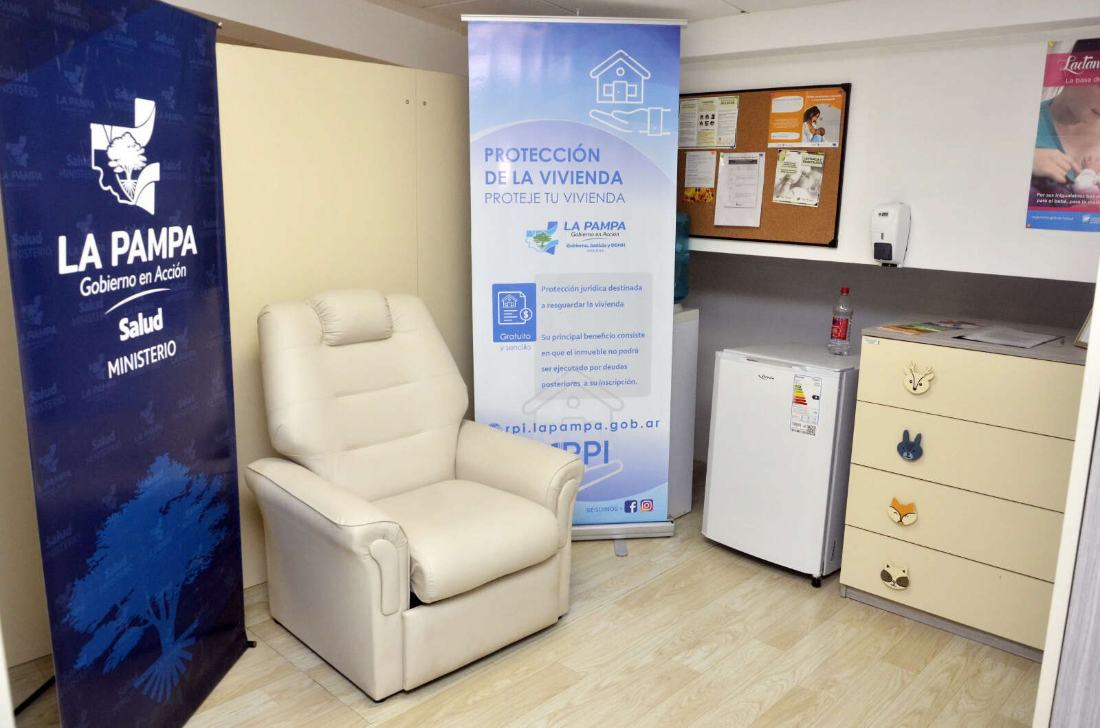 Santa Rosa: Inauguraron un lactario en el Registro de la Propiedad Inmueble