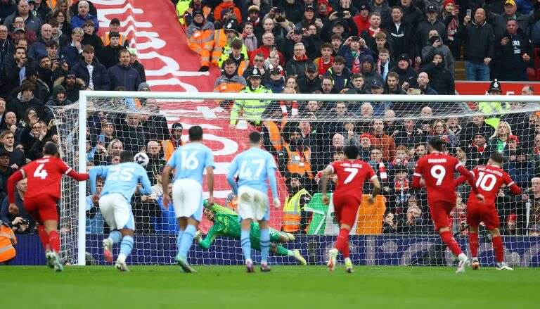 Fútbol: El Liverpool de Alexis Mac Allister y el Manchester City de Julián Ãlvarez empataron en la Premier League