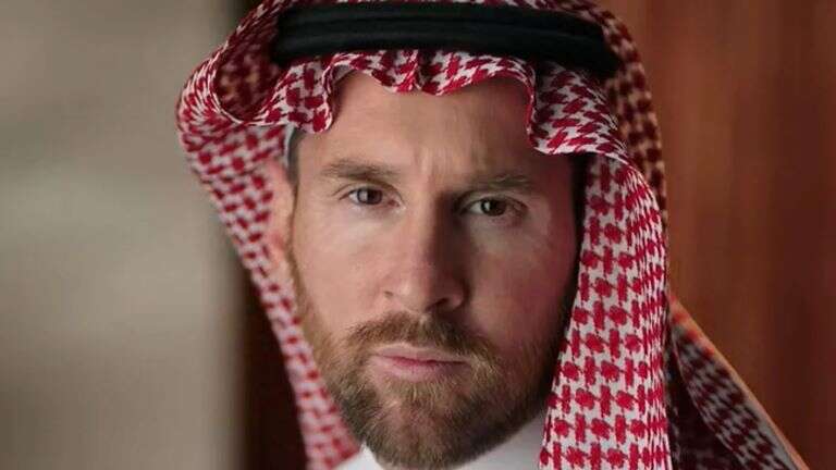 Fútbol: Messi posó como modelo para una marca de ropa de Arabia Saudita