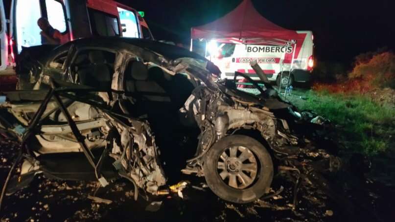 Cuatro personas murieron tras un grave choque en Casa de Piedra